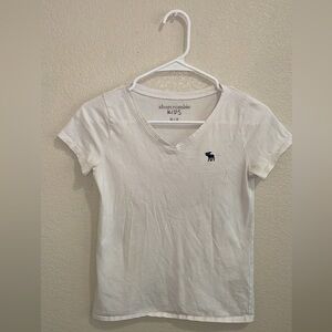 White Abercrombie V neck t shirt